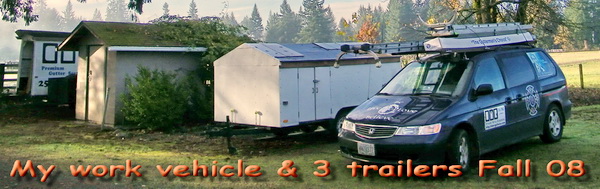 Work Vehicle and 3 trailers