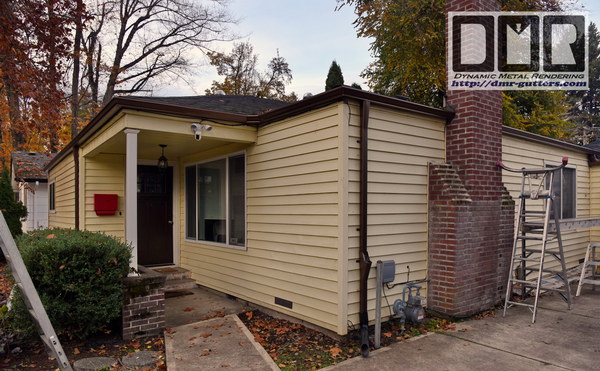 Souders aluminum & copper gutter job