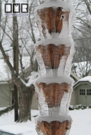 Tulip Rain Cups in Ice