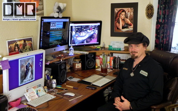 David at his desk