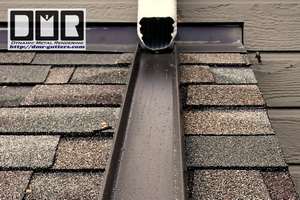 Downspout roof tray